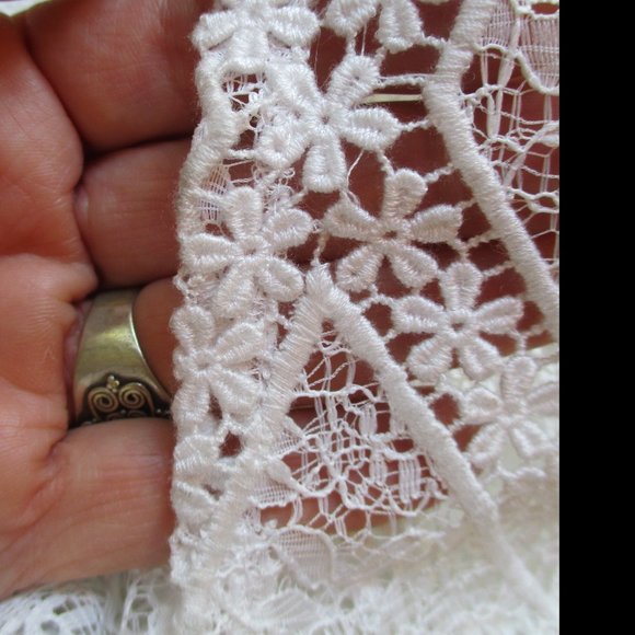 NEW FOR LOVE & LEMONS PORTALA SHEER WHITE LACE MAXI DRESS SIZE S - Picture 8 of 14